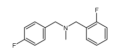 Benzenemethanamine, 2-fluoro-N-[(4-fluorophenyl)methyl]-N-methyl- 结构式