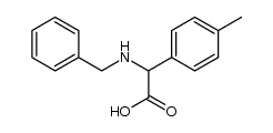 4-甲基-α-[(苄基)氨基]苯乙酸 结构式