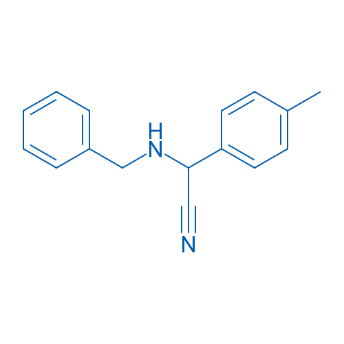 α-(苄基氨基)-4-甲基苯基乙腈 结构式