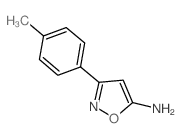 3-(4-甲苯基)-5-氨基异噁唑 结构式