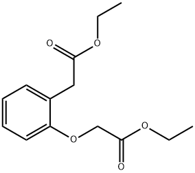 2-(2-乙氧基-2-氧代乙氧基)苯乙酸乙酯 结构式