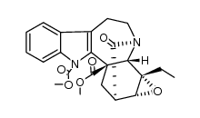 Ibogamine-16,18-dicarboxylic acid, 3,4-epoxy-19-oxo-, dimethyl ester, (2α,3α,5β,6α,18β)- (9CI) 结构式