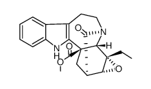 Ibogamine-18-carboxylic acid, 3,4-epoxy-19-oxo-, methyl ester, (2α,3α,5β,6α,18β)- (9CI) 结构式