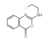 2-[(2-氯乙基)氨基]-4H-3,1-苯并恶嗪-4-酮 结构式