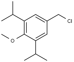 5-(氯甲基)-2-甲氧基-1,3-二异丙基苯 结构式