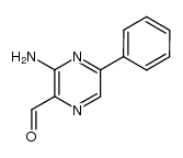 3-氨基-5-苯基-2-吡嗪甲醛 结构式