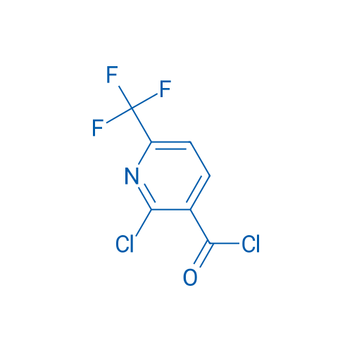 2-氯-6-(三氟甲基)吡啶-3-羰基氯 结构式