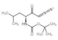 BOC-L-亮氨酰重氮甲烷 结构式