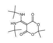 5-[双(叔丁基氨基)亚甲基]-2,2-二甲基-1,3-二噁烷-4,6-二酮 结构式