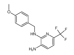 2,3-Pyridinediamine, N2-[(4-methoxyphenyl)methyl]-6-(trifluoromethyl)- 结构式
