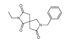 2-乙基-7-(苯甲基)-2,7-二氮杂螺[4.4]壬烷-1,3,8-三酮 结构式