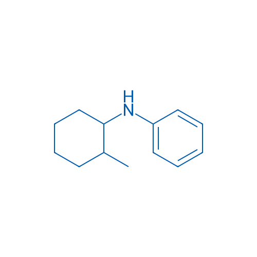N-(2-甲基环己基)苯胺 结构式