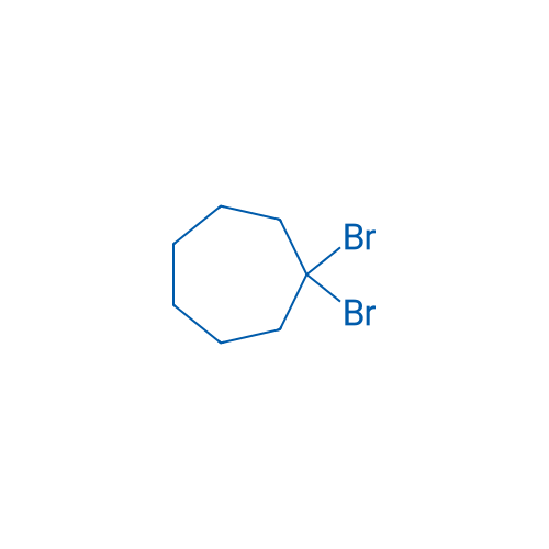 1,1-二溴环庚烷 结构式