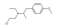 Benzeneethanamine, N-(2-chloroethyl)-N-ethyl-4-methoxy-α-methyl- 结构式