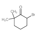 2-溴-6,6-二甲基环己酮 结构式