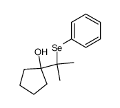 1-[1-甲基-1-(苯基硒基)乙基]环戊醇 结构式