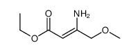 2-Butenoic acid, 3-amino-4-methoxy-, ethyl ester 结构式