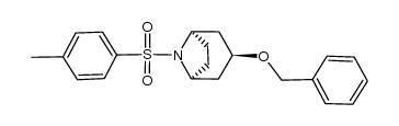 8-对甲苯磺酰基-3-苄氧基-8-氮杂双环[3.2.1]辛烷(exo-) 结构式