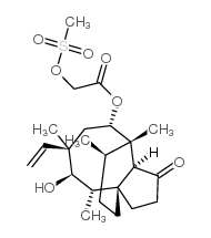 截短侧耳素-22-甲磺酸酯 结构式
