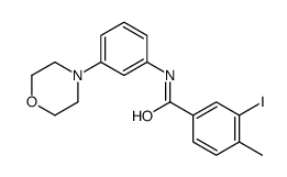 3-碘-4-甲基-N-[3-(4-吗啉基)苯基]苯甲酰胺 结构式