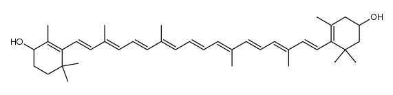 β-胡萝卜素-3,4'-二醇 结构式