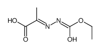 Hydrazinecarboxylic acid, 2-(1-carboxyethylidene)-, 1-ethyl ester 结构式
