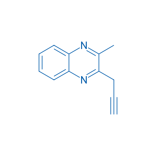 Quinoxaline, 2-methyl-3-(2-propynyl)- (9CI) 结构式