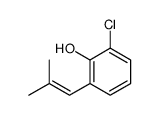 2-氯-6-(2-甲基-1-丙烯基)苯酚 结构式