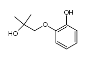 2-(2-羟基-2-甲基丙氧基)苯酚 结构式