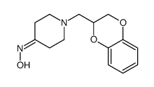 1-[(2,3-二氢-1,4-苯并二氧杂环己-2-基)甲基]-4-哌啶酮肟 结构式