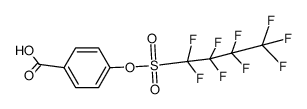 1,2-亚苯基双(全氟-1-丁烷磺酸酯) 结构式