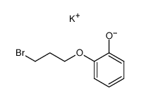 2-(3-溴丙氧基)苯酚钾盐 结构式