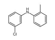 N-(3-氯苯基)-2-甲基苯胺 结构式