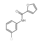 N-(3-氯苯基)-2-呋喃甲酰胺 结构式