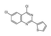4,6-二氯-2-(2-噻吩基)喹唑啉 结构式