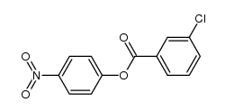 3-氯苯甲酸-4-硝基苯酯 结构式