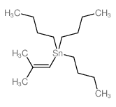 三丁基(2-甲基丙-1-烯)锡烷 结构式