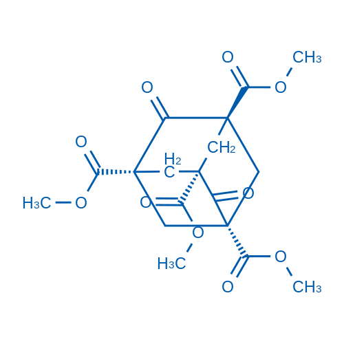 (1r,3r,5r,7r)-tetraMethyl 2,6-dioxoadaMantane-1,3,5,7-tetracarboxylate 结构式