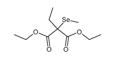 2-乙基-2-(甲基硒基)丙二酸二乙酯 结构式