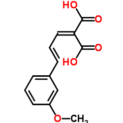 2-[3-(3-甲氧基苯基)亚烯丙基]丙二酸 结构式