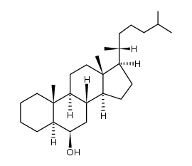 5α-胆甾烷-6β-醇 结构式