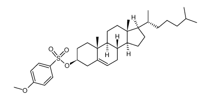 Cholest-5-en-3-ol (3β)-, 4-methoxybenzenesulfonate (9CI) 结构式