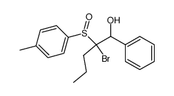 Benzenemethanol, α-[1-bromo-1-[(4-methylphenyl)sulfinyl]butyl]- 结构式