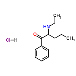 α-乙基氨基五苯酮盐酸盐 结构式