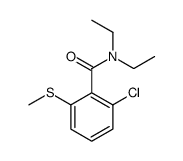 2-氯-N,N-二乙基-6-(甲硫基)苯甲酰胺 结构式