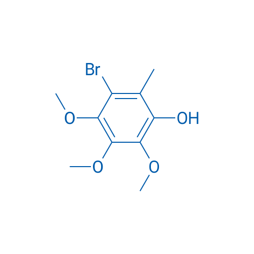3-溴-4,5,6-三甲氧基-2-甲基苯酚 结构式