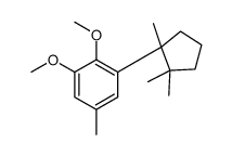 1,2-二甲氧基-5-甲基-3-(1,2,2-三甲基环戊基)苯 结构式