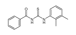 N-[(2,3-二甲基苯基)氨基硫代甲酰基]苯甲酰胺 结构式