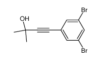 3-Butyn-2-ol, 4-(3,5-dibromophenyl)-2-methyl- 结构式