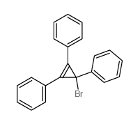 (1-bromo-2,3-diphenyl-1-cycloprop-2-enyl)benzene 结构式